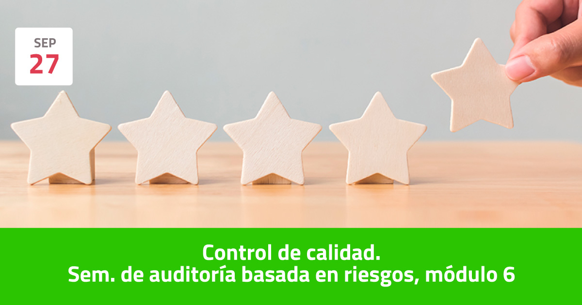 Control de calidad Sem de auditoría basada en riesgos módulo 6