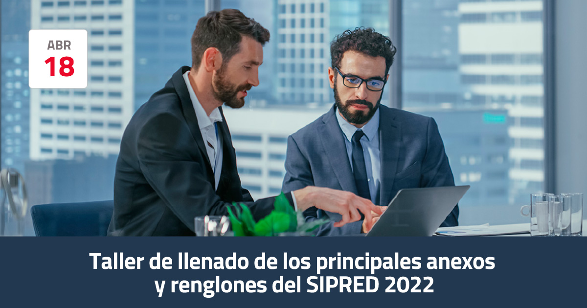 Taller De Llenado De Los Principales Anexos Y Renglones Del Sipred